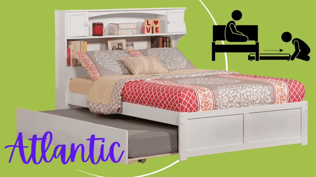 Atlantic Furniture Newport Flat Panel Foot Board Full Size Trundle Bed