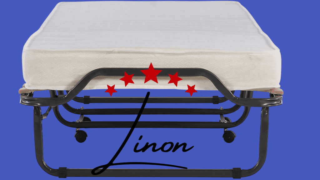 Linon Home Decor Luxor Folding Bed with Memory Foam
