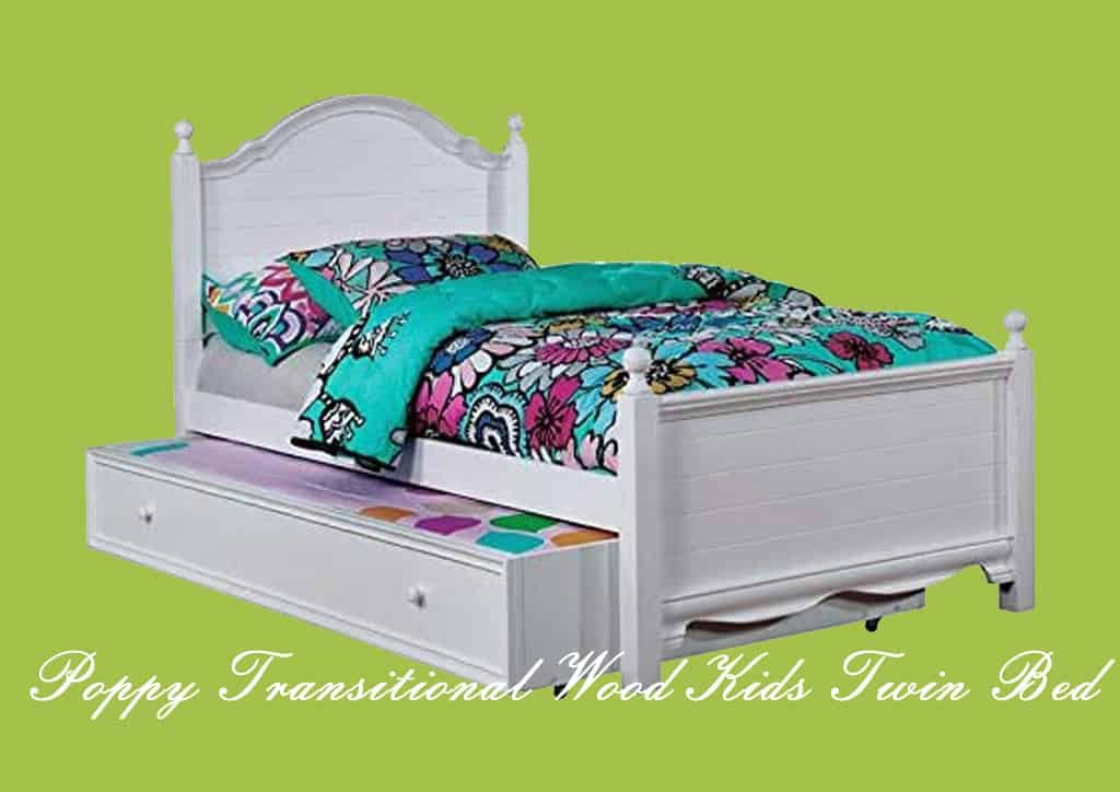 Poppy Transitional Wood Kids Twin Bed
